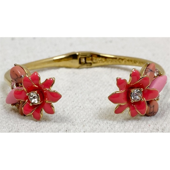 kate spade New York Glossy Petals Cuff Bracelet. - Picture 1 of 7